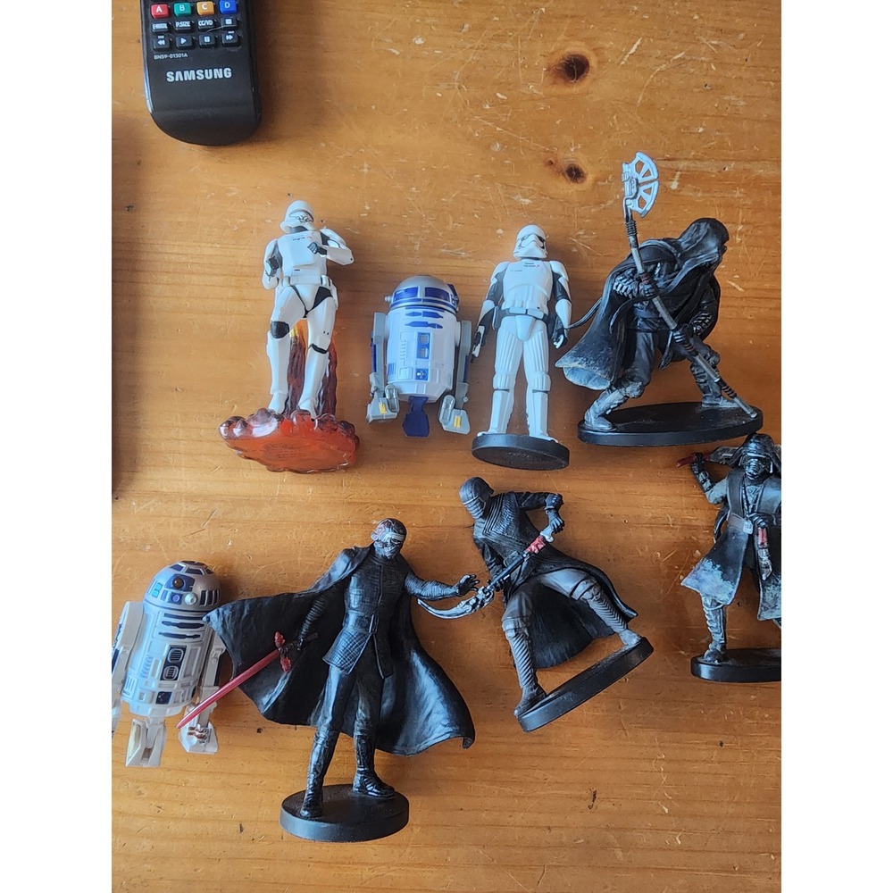 Star Wars Figure Lot Kylo Ren Knights of Ren R2-D2 Stormtrooper 8pc Bundle